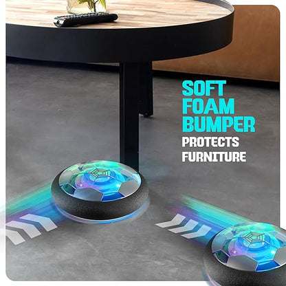 Hover Soccer Light-Up Ball, Indoor Toy Games Gifts for Birthday, Kids, Boys for Age 6, 7, 8, 9, 10, 11, 12 Years Old, Single nirvanaguru