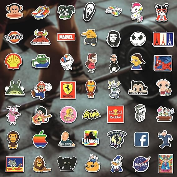 300pcs Cool Stickers for Adults, Brand Stickers for Water Bottles, Waterproof Vinyl Stickers Pack for Laptop, Skateboard, Luggage nirvanaguru