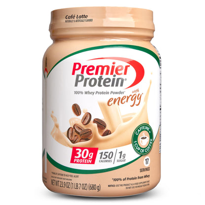 Premier Protein Powder, Chocolate Milkshake, 30g Protein, 1g Sugar, 100% Whey Protein, Keto Friendly, No Soy Ingredients, Gluten Free, 17 Servings, 24.5 Ounce (Pack of 1)