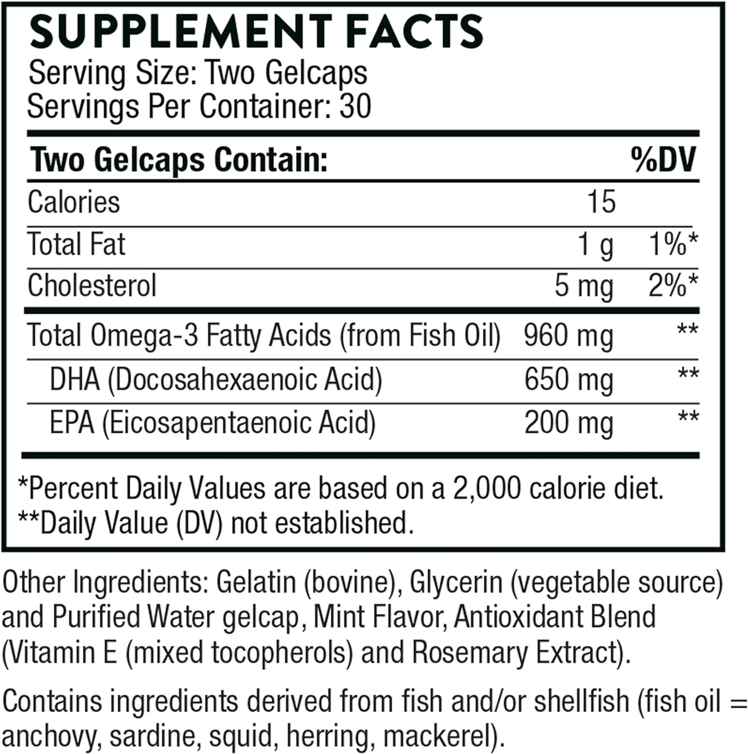 THORNE Prenatal DHA - 650 mg DHA and 200 mg of EPA - Supports Baby’s Brain and Nervous System Development from Pregnancy to Nursing* - 60 Capsules - Nirvana Guru