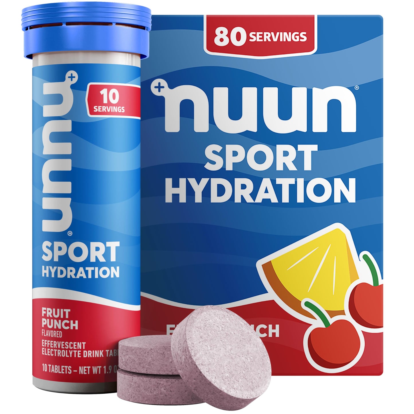 Nuun Sport Electrolyte Tablets with Magnesium, Calcium, Potassium, Chloride & Sodium, Gluten Free & Vegan, Strawberry Lemonade, 4 Pack (40 Servings Total)