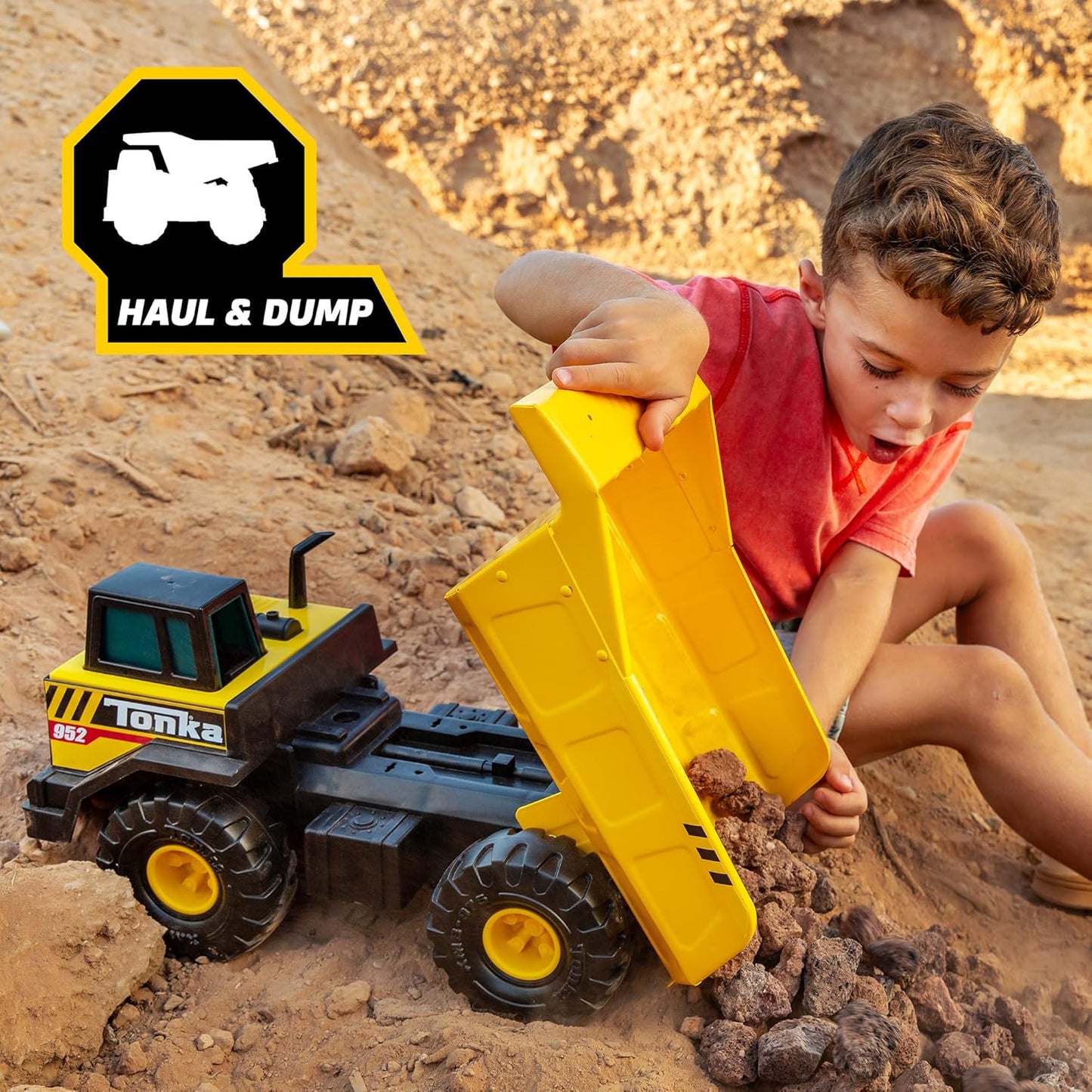 Tonka Steel Classics Mighty Dump Truck - Made with Steel & Sturdy Plastic, Yellow Toy Construction Truck, Boys and Girls, Kids, Toddlers, Ages 3+ Nirvana Guru