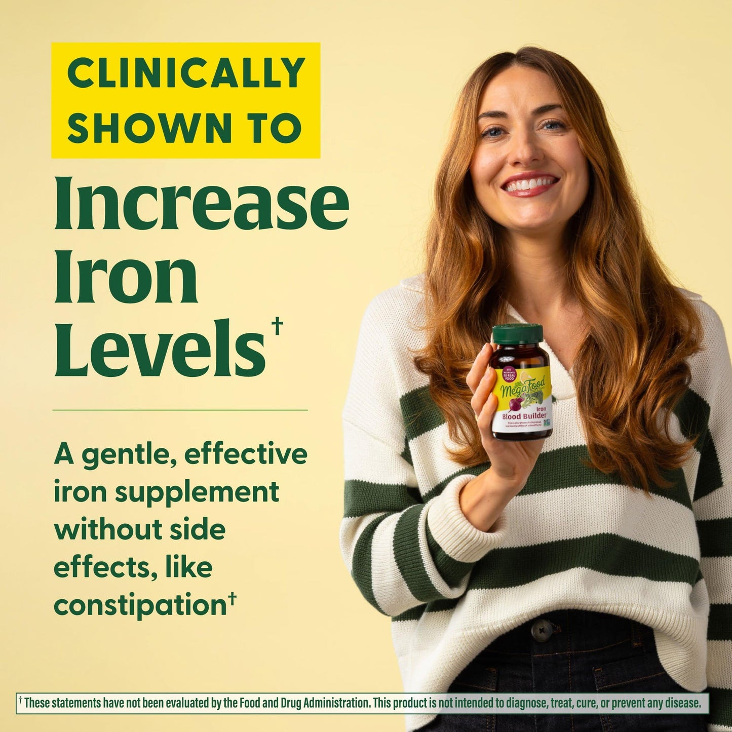 MegaFood Blood Builder Iron Supplement Clinically Shown to Increase Iron Levels Without Side Effects, Vegan Supplement For Women with Vitamin C, Vitamin B12 & Folic Acid, 90 Tablets - Nirvana Guru