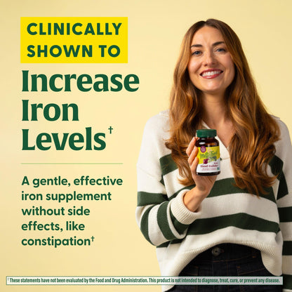 MegaFood Blood Builder Iron Supplement Clinically Shown to Increase Iron Levels Without Side Effects, Vegan Supplement For Women with Vitamin C, Vitamin B12 & Folic Acid, 90 Tablets - Nirvana Guru