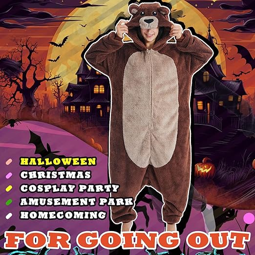 Beauty Shine Unisex Adult Onesie One Piece Pajamas Cosplay Cartoon Costume Halloween Christmas Sleepwear Jumpsuit Homewear Nirvana Guru