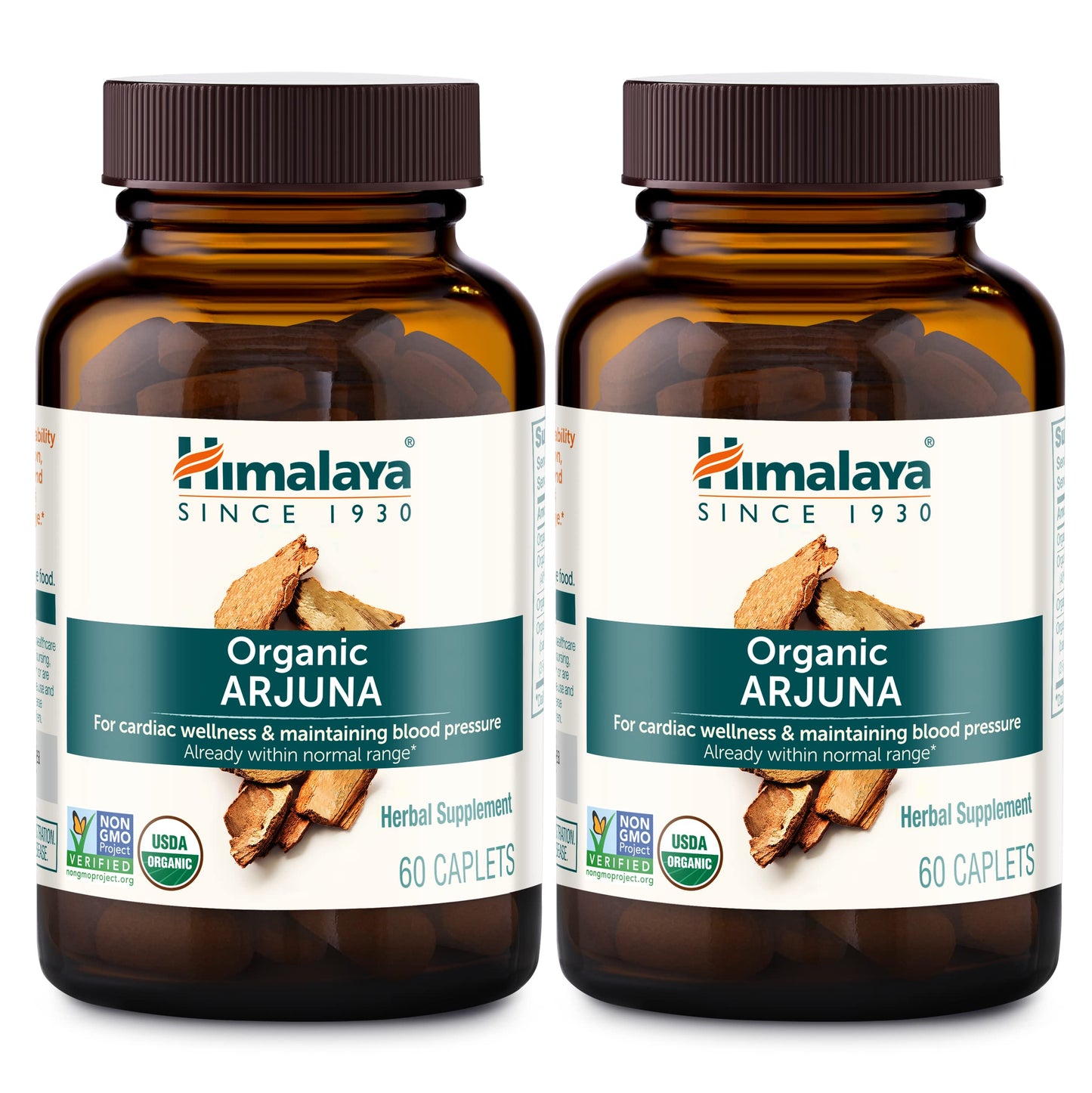 Himalaya Organic Arjuna, Blood Pressure Supplement for Cardiovascular Wellness and Heart Health, 700mg, 60 Count (Pack of 2) - Nirvana Guru