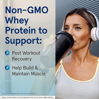 Jarrow Formulas Whey Protein With 18 g of Protein, 3.8 g of BCAAs, and Glutamine, Dietary Supplement for Muscle Function and Recovery Support, 32 oz Unflavored Powder, Approximately 38 Day Supply - Nirvana Guru
