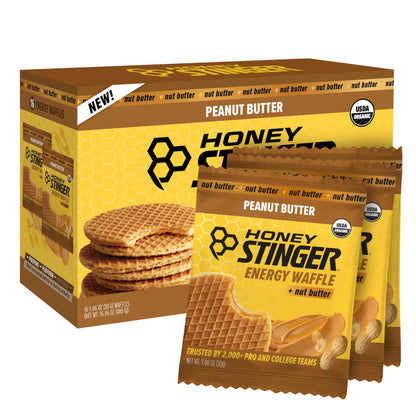 Honey Stinger Organic Honey Waffle Energy Stroopwafel for Exercise, Endurance and Performance Sports Nutrition for Home & Gym, Pre and Post Workout Box of 16 Waffles, 16.96 Ounce (Pack of 16)