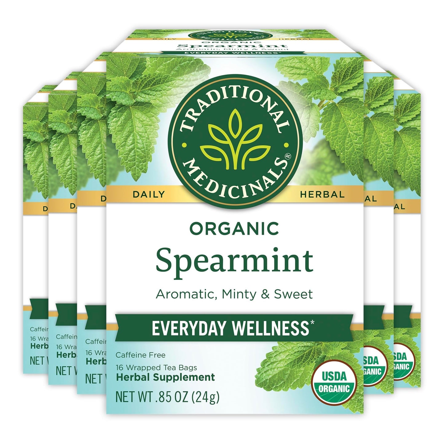 Traditional Medicinals Organic Red Clover, Caffeine Free, 16 Wrapped Tea Bags, 1.13 oz (32 g) - Nirvana Guru