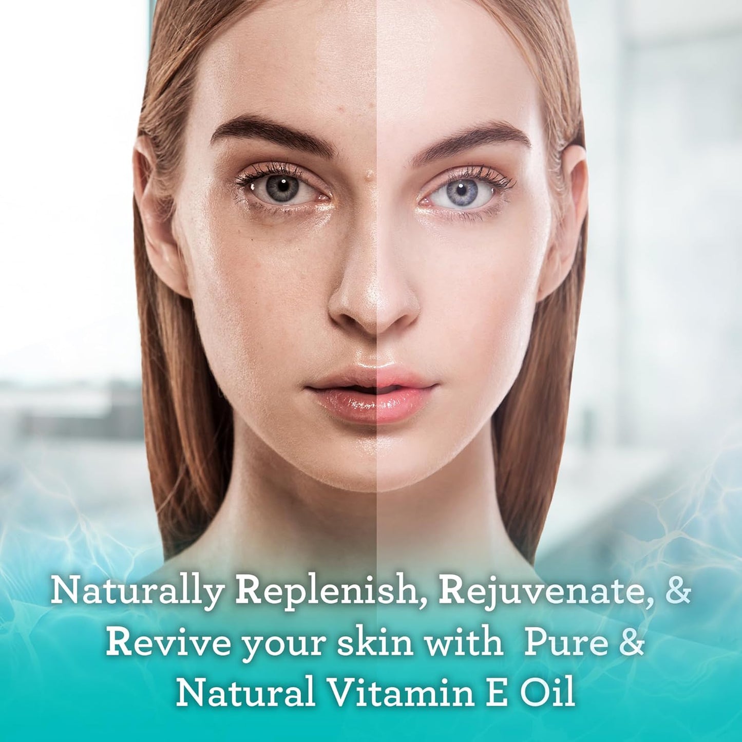 GuruNanda Vitamin E Oil, 2 Fl Oz Pure & Natural, 15,000 IU per Bottle, for Skin, Hair, Face, Nails & Scars, With Coconut Oil to Help Nourish & Moisture, Non-GMO & Vegan Nirvana Guru