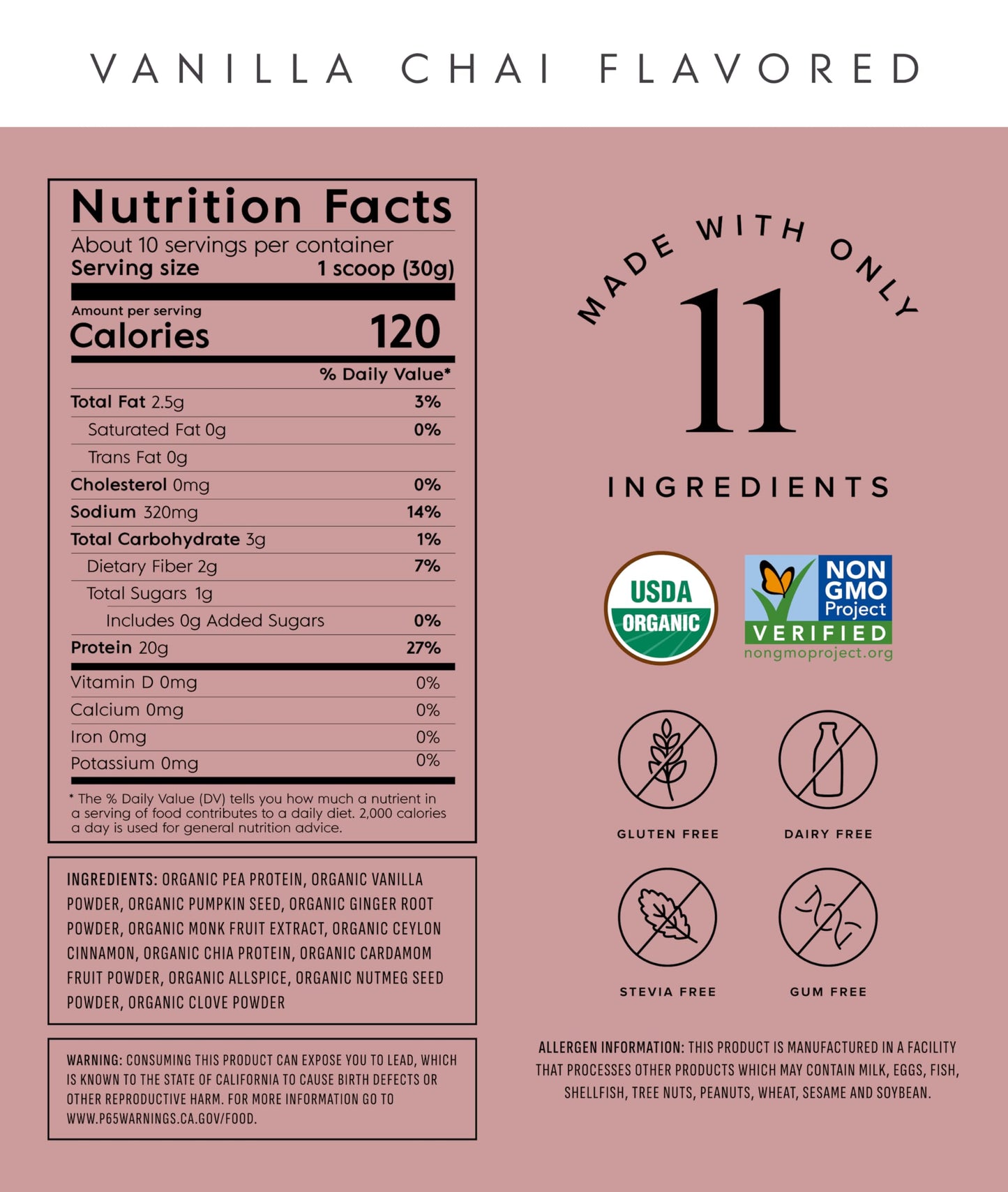 Truvani Vegan Protein Powder | Vanilla | 20g Organic Plant Based Protein | 18 Servings | Keto | Gluten & Dairy Free | Low Carb | No Added Sugar