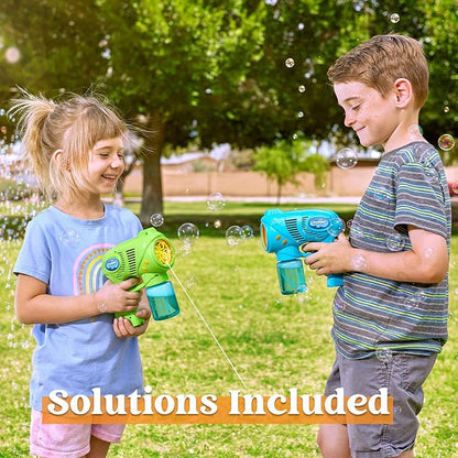 JOYIN 2 Kids Bubble Gun with 2 Bottles Refill Solution, Bubble Machine Gun for Toddlers 1-3 Kids 4-8, Party Favors, Summer Toy, Outdoors, Easter, Birthday Gift nirvanaguru