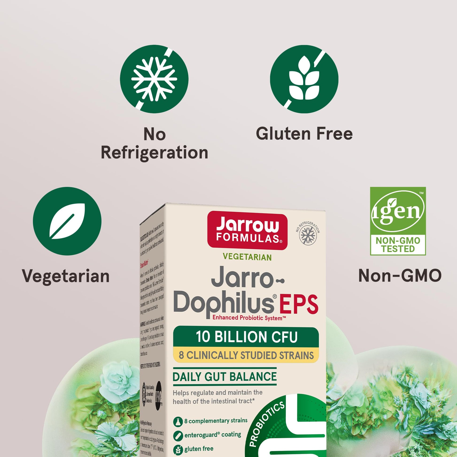 Jarrow Formulas Probiotics 10 Billion CFU - Probiotic Supplement Capsules for Gut Health for Women and Men, 120 Veggie Capsules, Up to 60 Days - Nirvana Guru