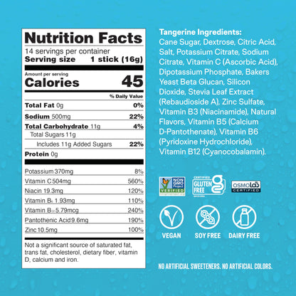 Liquid I.V.® Hydration Multiplier +Immune Support - Tangerine | Electrolyte Powder Drink Mix | 1 Pack (14 Servings) - Nirvana Guru