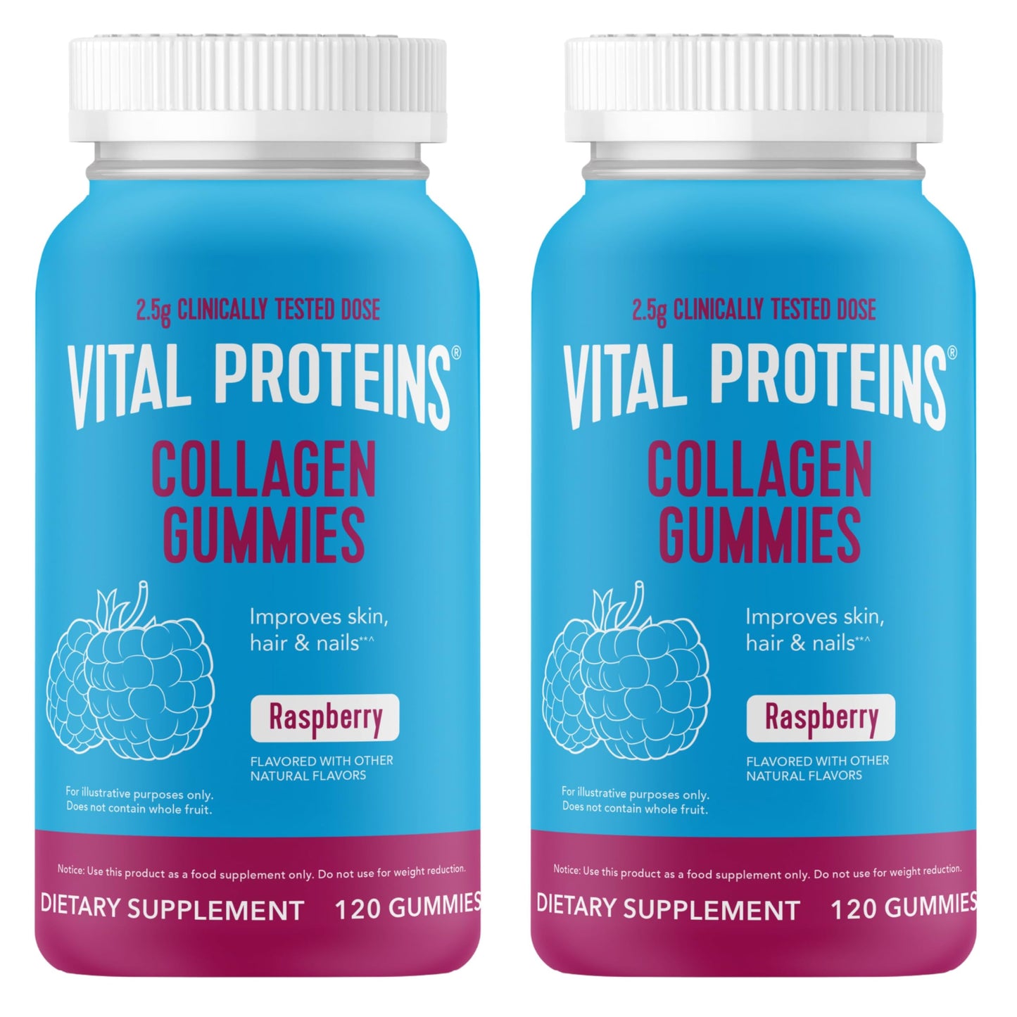 Vital Proteins Collagen Gummies, 2.5g of Clinically-Tested Collagen for Hair, Skin, Nails & Wrinkles, 120 ct, 30-Day Supply, Grape Flavor - Nirvana Guru