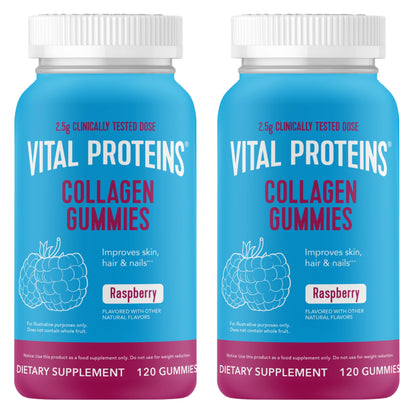 Vital Proteins Collagen Gummies, 2.5g of Clinically-Tested Collagen for Hair, Skin, Nails & Wrinkles, 120 ct, 30-Day Supply, Grape Flavor - Nirvana Guru