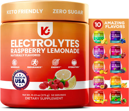 Keppi Electrolytes Powder Packets Assorted Flavors – Sugar Free Hydration Drink Mix with Potassium, Magnesium, Sodium – 30 Hydration Packets – Keto, Vegan, Fasting-Friendly, Zero Calorie - Nirvana Guru