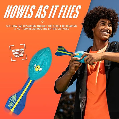 Nerf Vortex Aero Howler Neon Foam Ball, Classic Long-Distance Football, Flight-Optimizing Tail, Whistling Sound, Indoor & Outdoor Fun (Amazon Exclusive) nirvanaguru