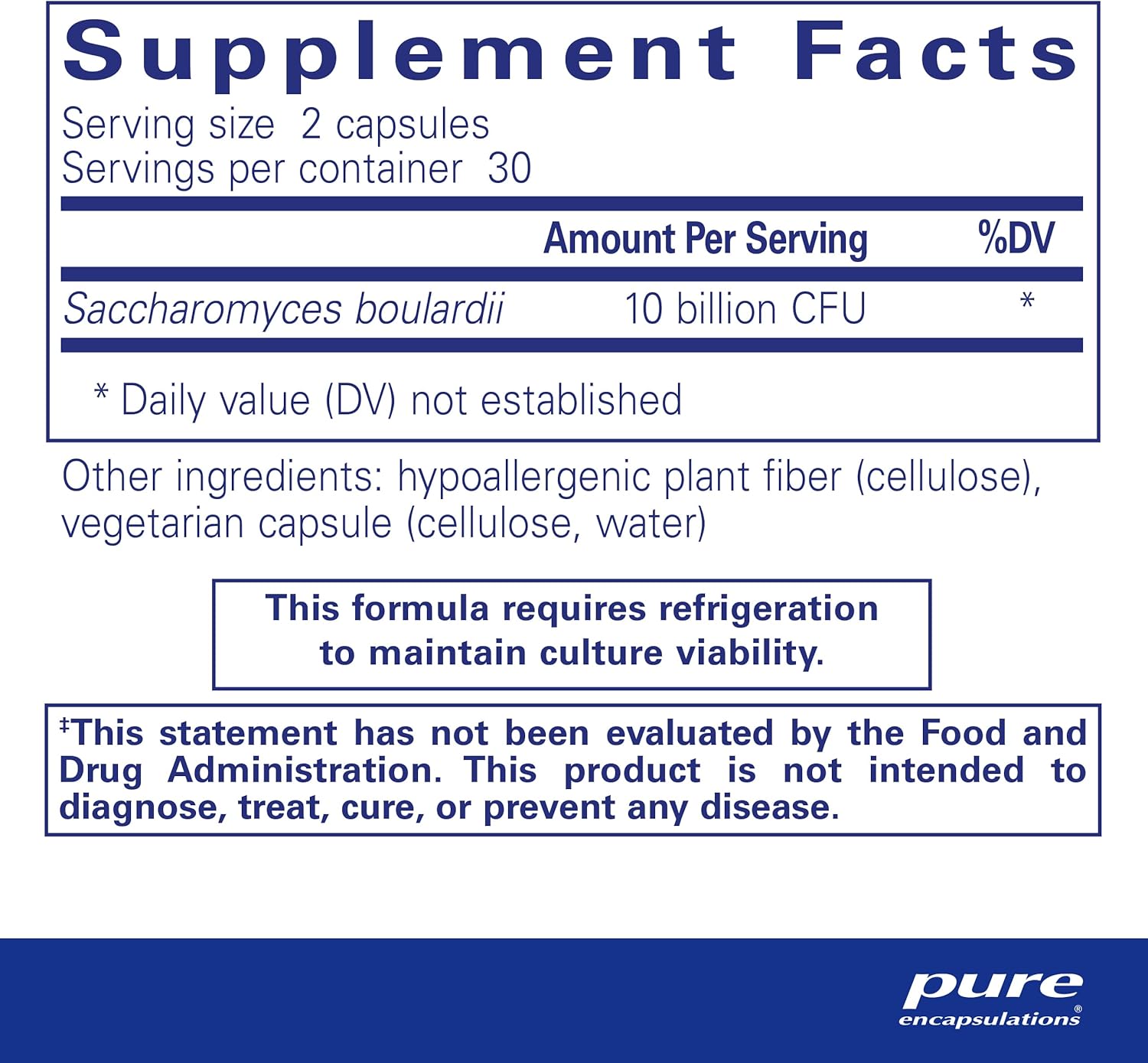 Pure Encapsulations Saccharomyces Boulardii | Natural Probiotic to Balance Intestinal Flora | 60 Capsules - Nirvana Guru