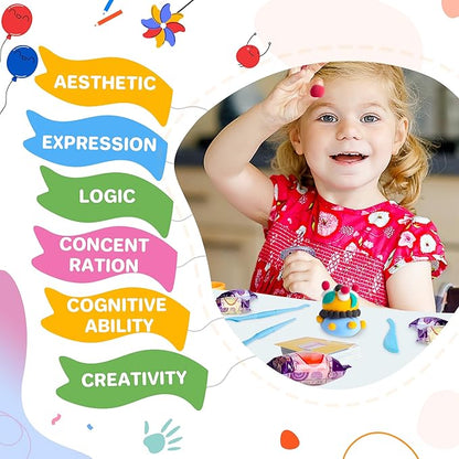 Air Dry Clay 66 Colors, Modeling Clay for Kids, DIY Model Magic Clay, Molding Clay Kit with Sculpting Tools, Non-Sticky Soft and Super Light, Arts and Crafts Gift for Boys Girls Kids nirvanaguru