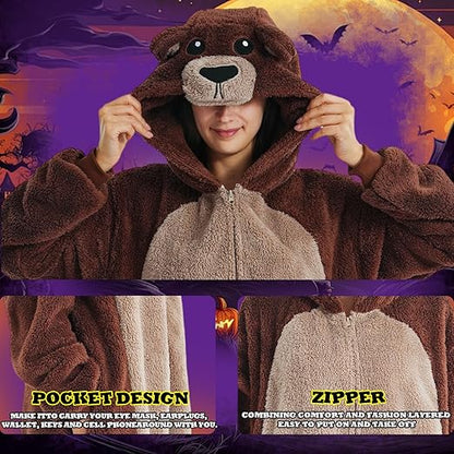 Beauty Shine Unisex Adult Onesie One Piece Pajamas Cosplay Cartoon Costume Halloween Christmas Sleepwear Jumpsuit Homewear Nirvana Guru