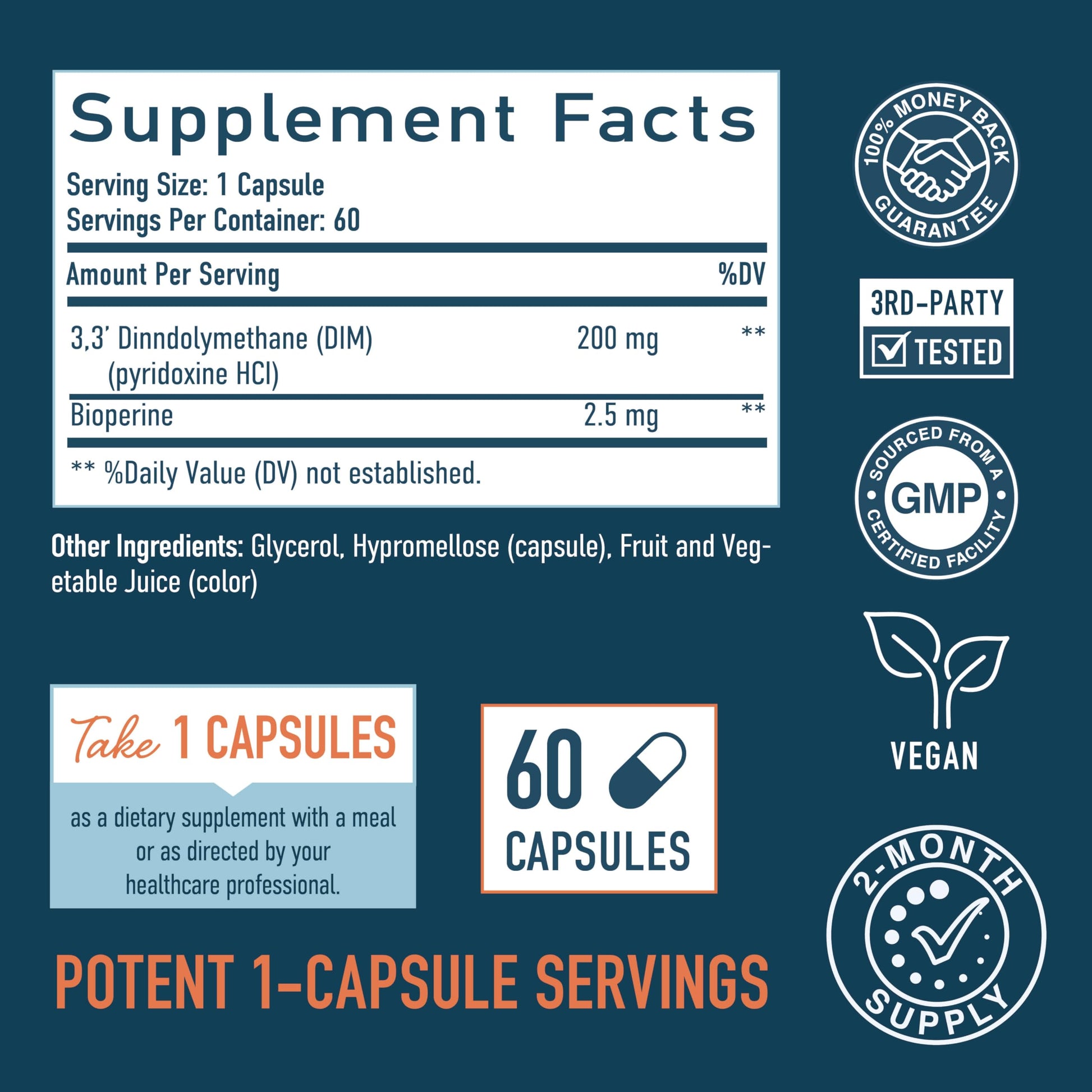 DIM Supplement 200 mg | Estrogen Balance for Women & Men | Hormonal Acne, Hormone Balance, Menopause & Antioxidant Support | Clean Label Project Certified, Vegan & Soy Free Diindolylmethane | 60 Ct. - Nirvana Guru
