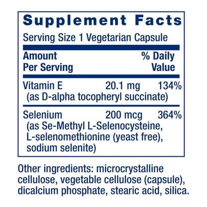 Life Extension Super Selenium Complex with Vitamin E – Cellular Health & Longevity Support – Gluten-Free, Non-GMO, Vegetarian –100 Capsules(Pack of 1) Nirvana Guru
