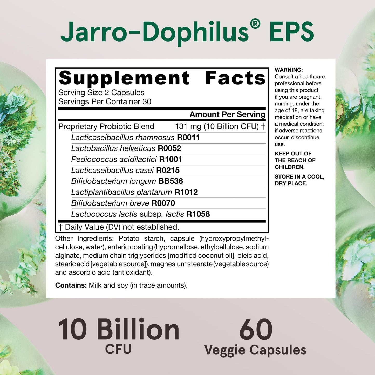 Jarrow Formulas Probiotics 10 Billion CFU - Probiotic Supplement Capsules for Gut Health for Women and Men, 120 Veggie Capsules, Up to 60 Days - Nirvana Guru