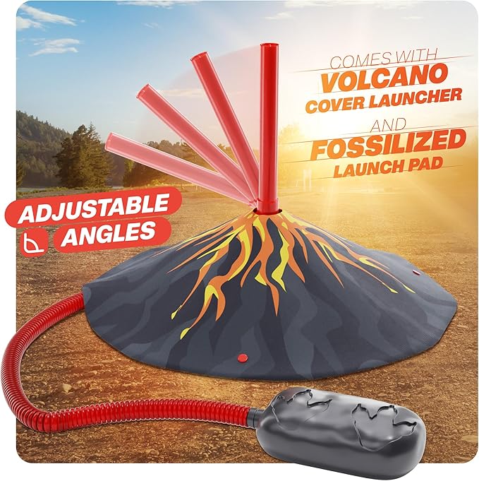 Dinosaur Toy Rocket Launcher for Kids - Toys for Kids 3-5 5-7 4-6 - Outdoor Toys for Kid Ages 4-8 - 3 4 Year Old Boy Birthday Gift - Gifts for Boys Age 3 4 5 6 Years - Outside Toy for Toddlers nirvanaguru