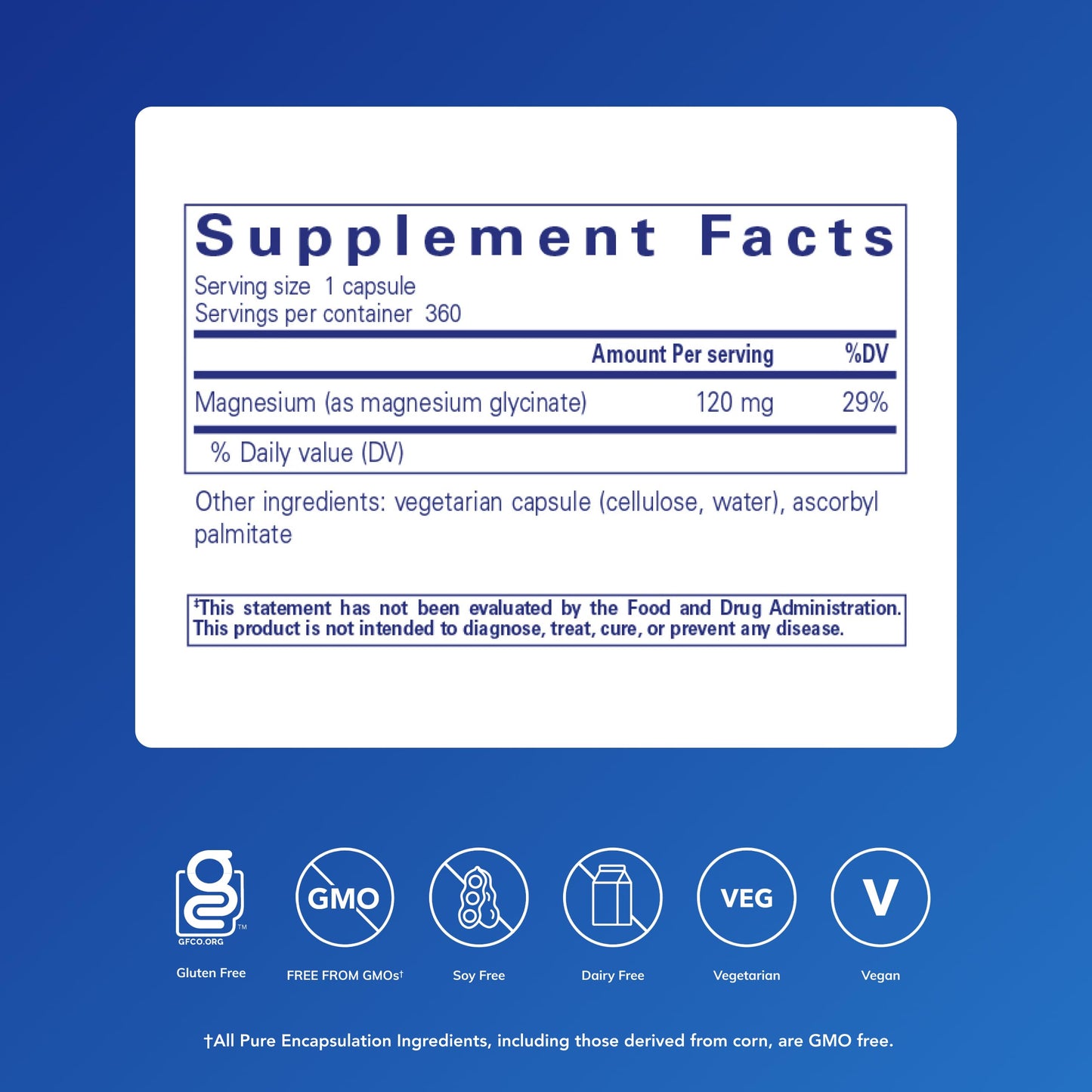 Pure Encapsulations Magnesium (Glycinate) - Supplement to Support Stress Relief, Sleep, Heart Health, Nerves, Muscles, and Metabolism* - with Magnesium Glycinate - 90 Capsules