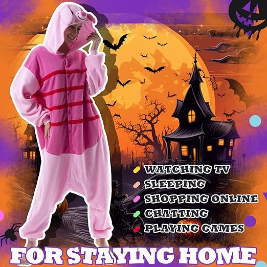 Beauty Shine Unisex Adult Onesie One Piece Pajamas Cosplay Cartoon Costume Halloween Christmas Sleepwear Jumpsuit Homewear nirvanaguru