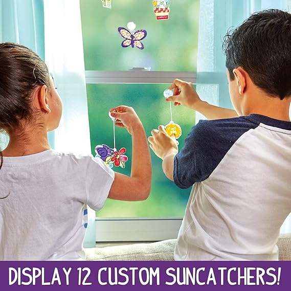 Made By Me Create Your Own Window Art, Paint Your Own Suncatchers, DIY Arts & Crafts Idea, Craft Kits for Kids, Crafts for Kids & Toddlers, Toddler Arts and Crafts nirvanaguru