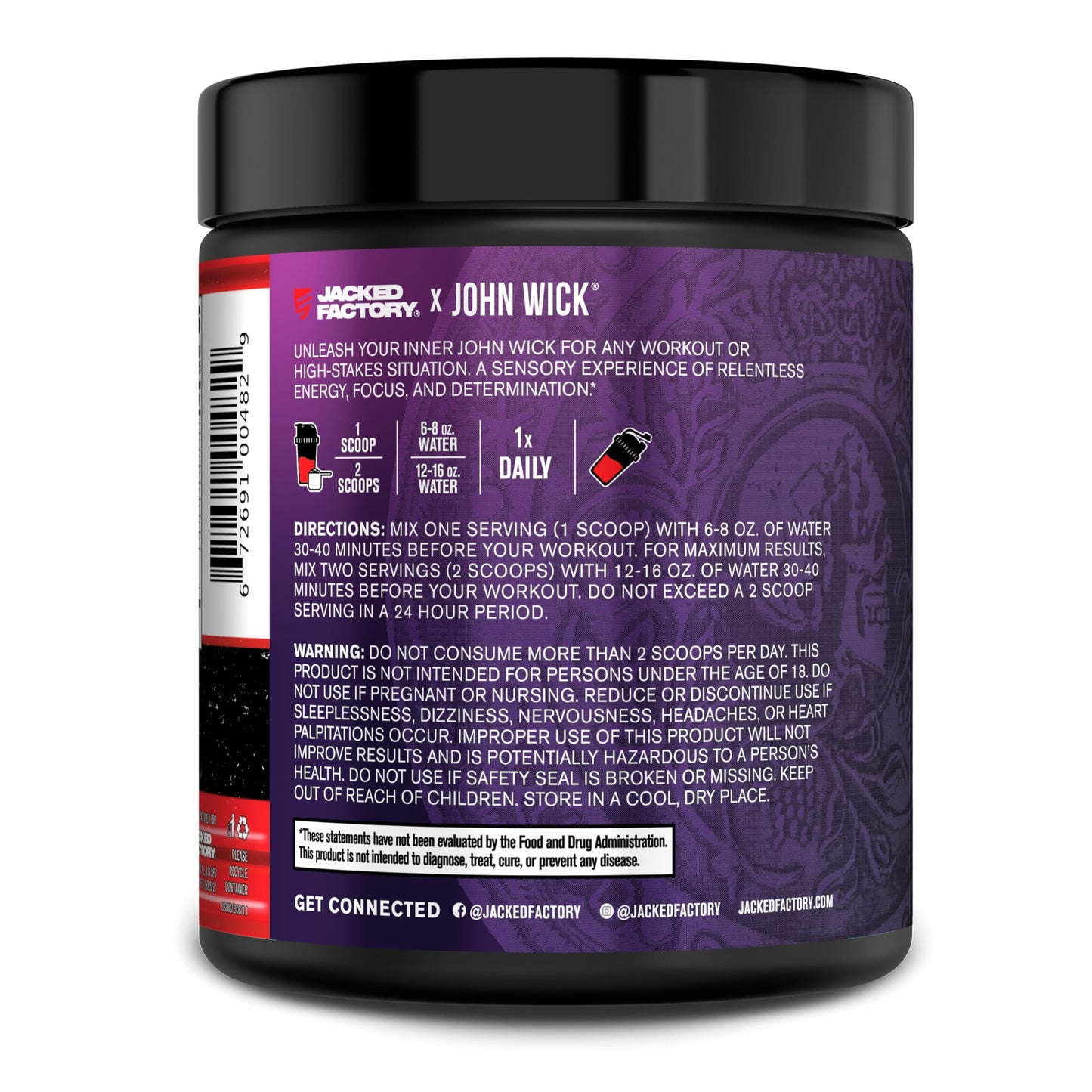 Jacked Factory NITROSURGE Pre Workout Supplement - Energy Booster, Instant Strength Gains, Clear Focus & Intense Pumps - NO Booster & Powerful Preworkout Energy Powder - 30 Servings, Blue Raspberry