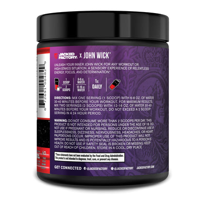 Jacked Factory NITROSURGE Pre Workout Supplement - Energy Booster, Instant Strength Gains, Clear Focus & Intense Pumps - NO Booster & Powerful Preworkout Energy Powder - 30 Servings, Blue Raspberry