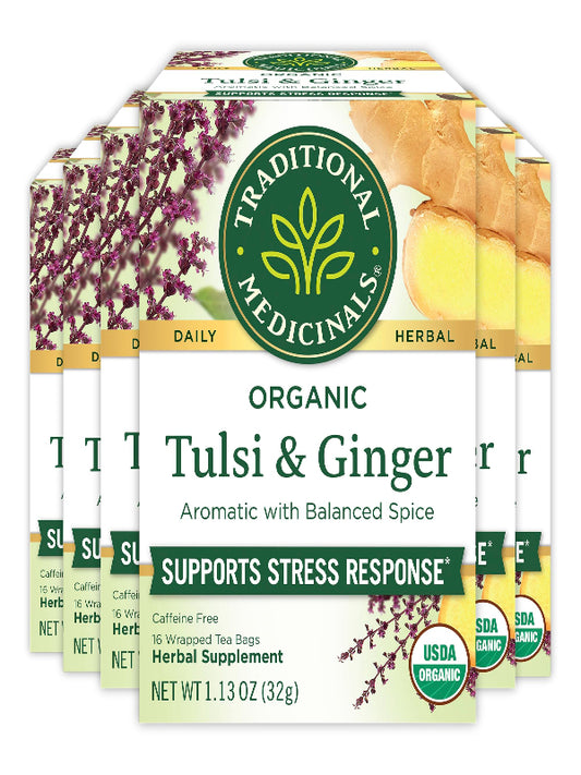 Traditional Medicinals Tea, Organic Chamomile, Calming, Calms Your Nerves, Supports Healthy Digestion, 96 Tea Bags (6 Pack) - Nirvana Guru