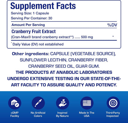 Cranberry Pills for Women Urinary Tract Health - Clinical Strength Cran-Max® Cranberry Extract Capsules to Support Bladder Cleansing and Urinary Tract Health for Women - Super Potent Vegan & Non-GMO Nirvana Guru