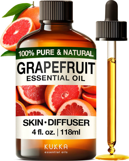 KUKKA essential oils 100% Pure & Natural Lavender Essential Oil for Diffuser, Body, Aromatherapy & Soap Making Scent (4 Fl Oz/118 ml)