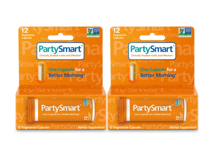 Himalaya PartySmart, One Capsule for a Better Morning, Plant-Based, Liver Support, Better Morning After Drinking, Clinically Studied, Non-GMO Project Verified, 12 Capsules - Nirvana Guru
