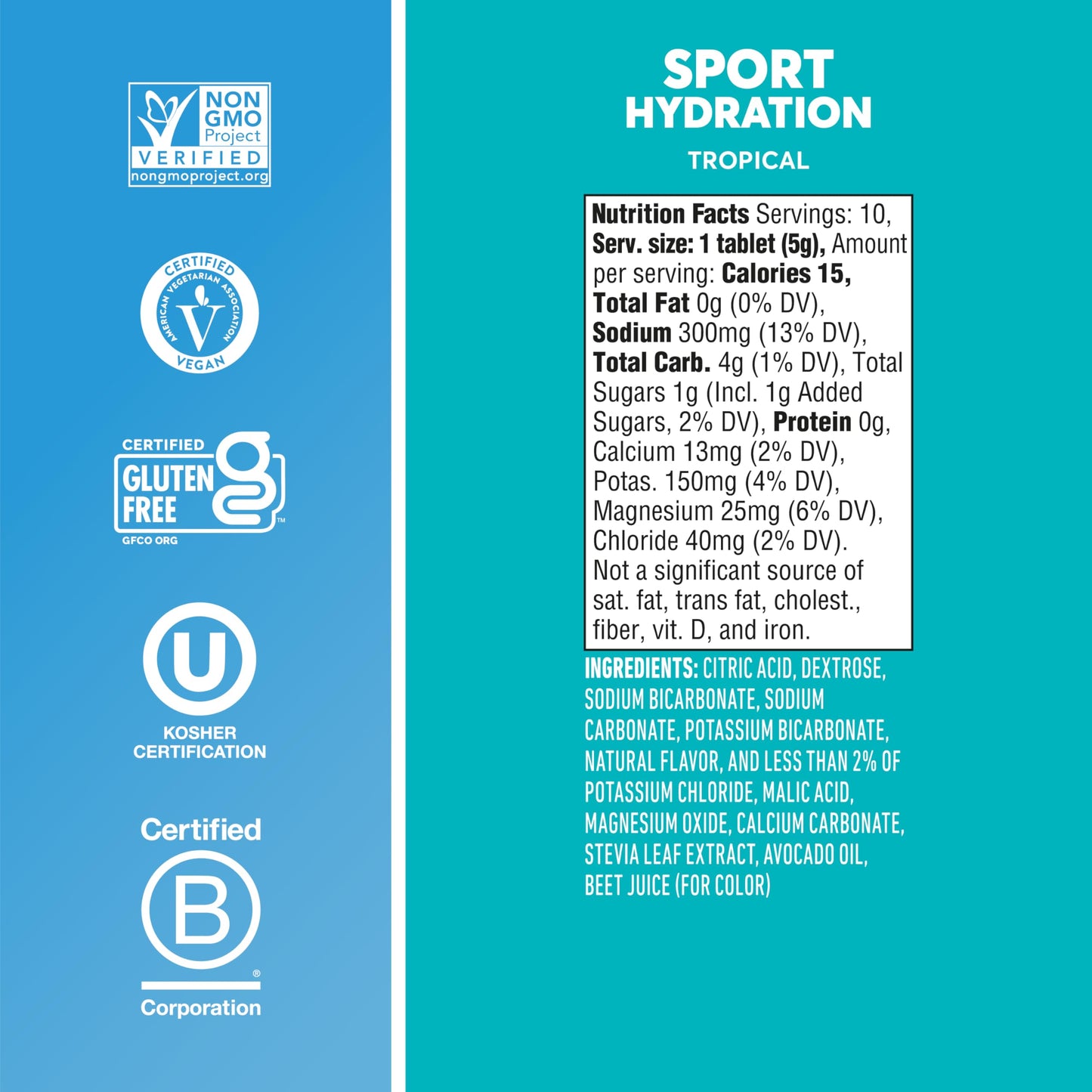 Nuun Sport Electrolyte Tablets with Magnesium, Calcium, Potassium, Chloride & Sodium, Gluten Free & Vegan, Strawberry Lemonade, 4 Pack (40 Servings Total)
