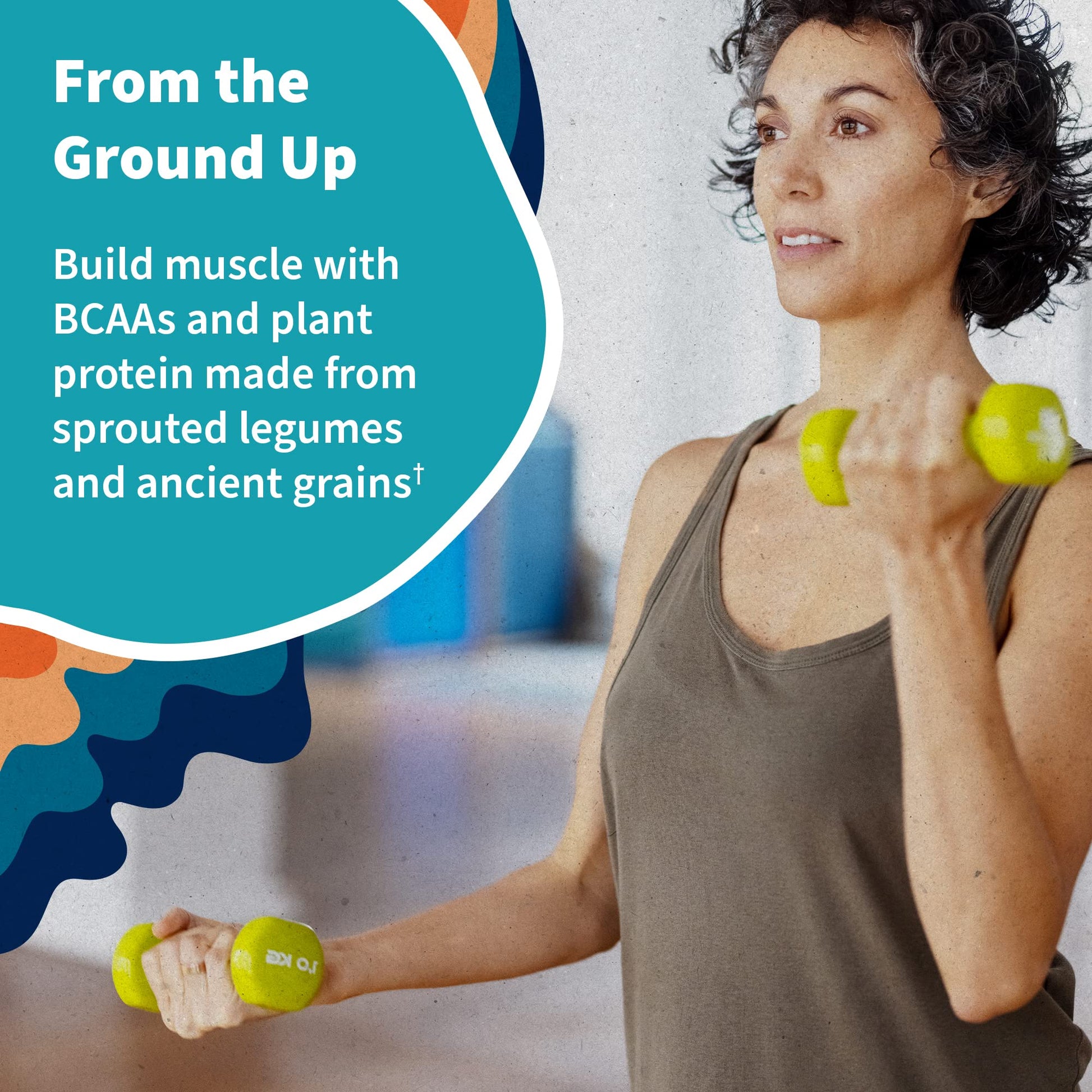Organic Vegan Unflavored Protein Powder, Garden of Life 22g Plant Based Protein & BCAAs, Organic Protein Powder with Probiotics & Enzymes, Non-GMO, Gluten-Free Lactose Free 1.2 LB - Nirvana Guru