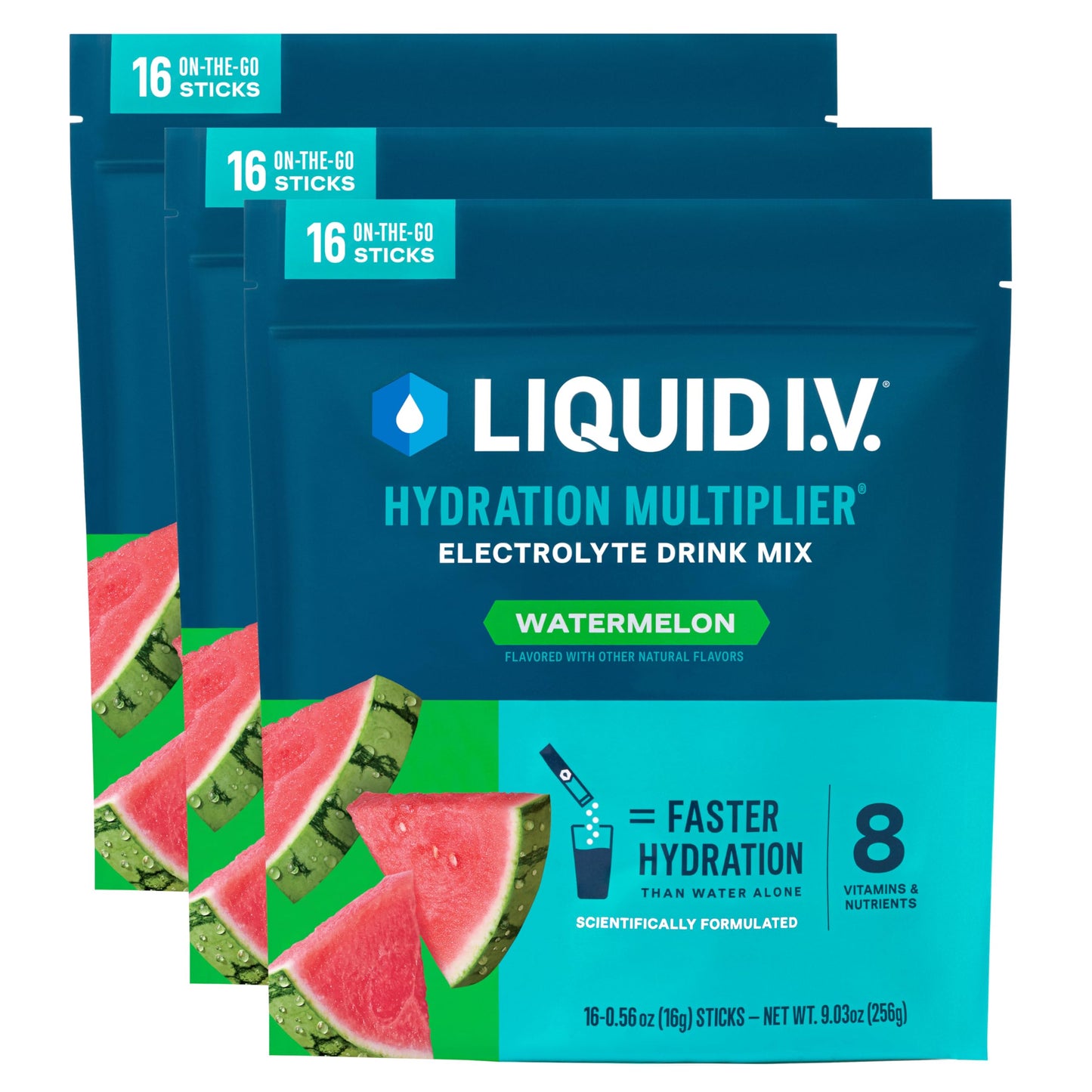 Liquid I.V.® Hydration Multiplier - Passion Fruit | Electrolyte Powder Drink Mix | 3 Pack (48 Servings) - Nirvana Guru