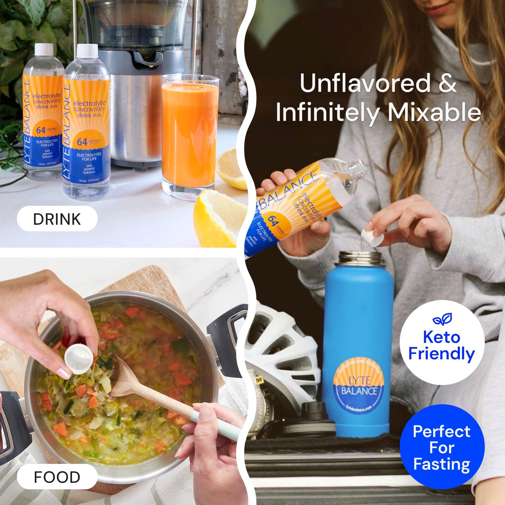 Electrolye Concentrate | Liquid Electrolytes Drink Mix w/Sodium, Potassium & Magnesium | Daily Hydration, Muscle Recovery, Immune Support, Rehydration | Keto, No Sugar (64 Servings) Nirvana Guru