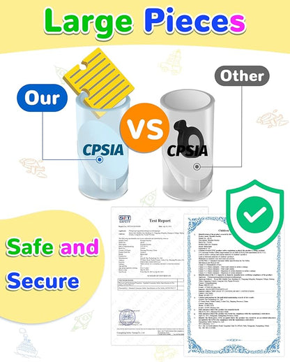 Yetonamr Wooden Toddler Puzzles Gifts Toys for 1 2 3 Years Old Boys Girls, 6 Vehicle Shape Montessori Toys Educational Blocks Kids Gift Baby Learning Toy Age 1-3, 2-4 nirvanaguru