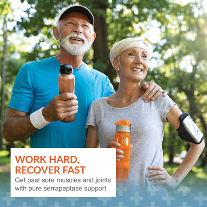 Arthur Andrew Medical, Serretia, Serrapeptase Formula for Muscle and Sinus Support, 90 Capsules Nirvana Guru