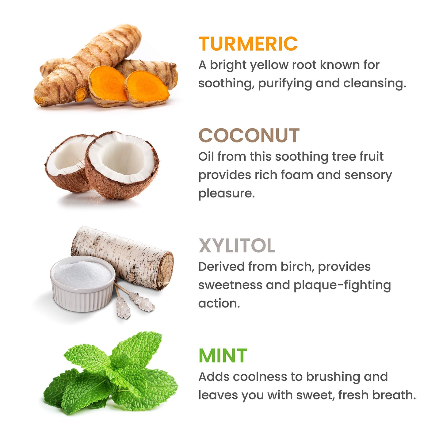 Himalaya Botanique Turmeric & Coconut Oil Whitening Antiplaque Herbal Toothpaste, Whitens Teeth, Fluoride Free, No Artificial Flavors, SLS Free, Vegan, Cruelty Free, Foaming, Mint Flavor, 4 Oz, 1 Pack - Nirvana Guru