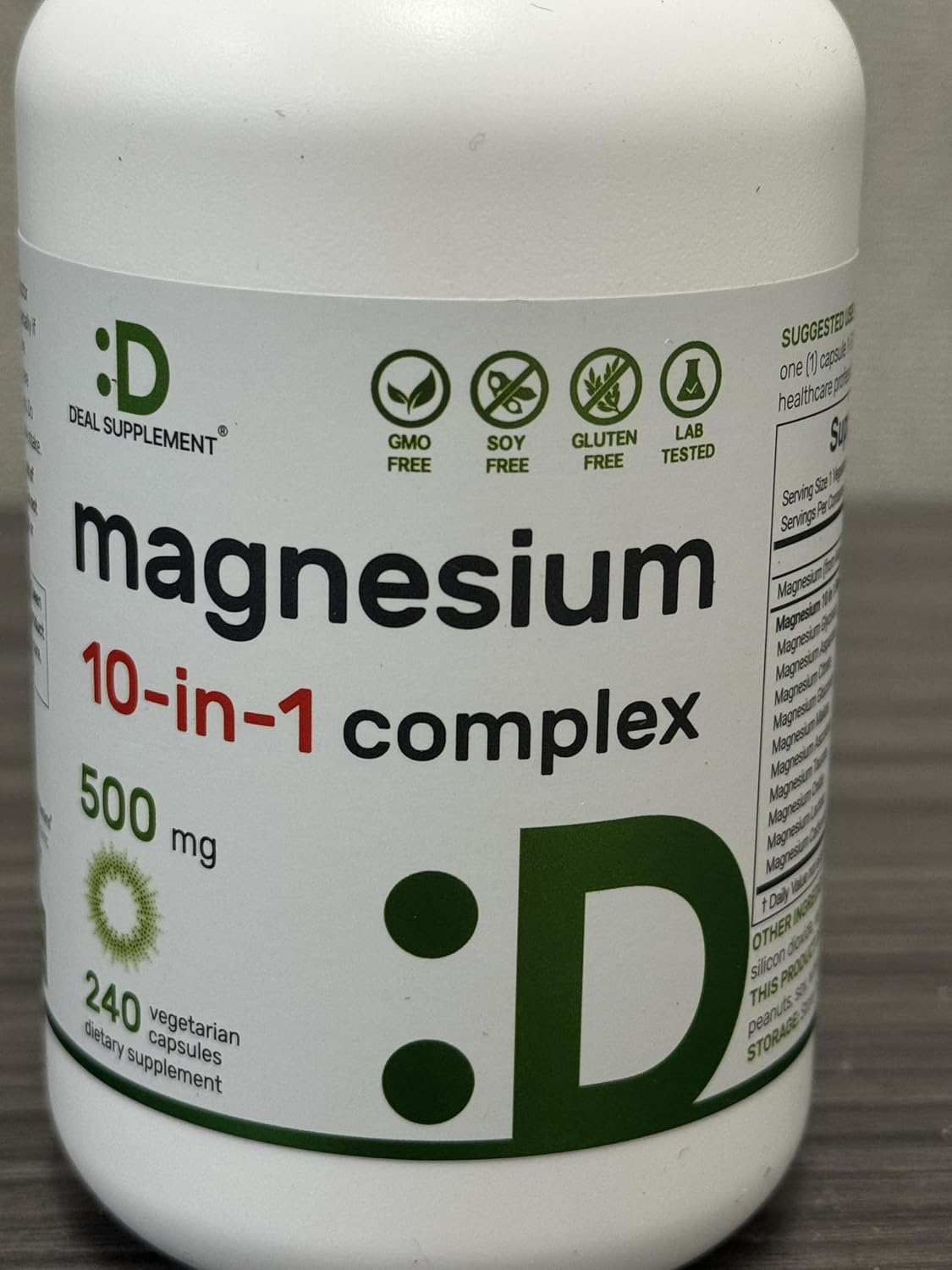 Magnesium Complex 500mg, 240 Veggie Capsules | 10-in-1 Glycinate, Citrate, Malate, & More | 100% Chelated for Easy Absorption | Essential Mineral Supplement for Muscle, Sleep, & Heart Health Nirvana Guru