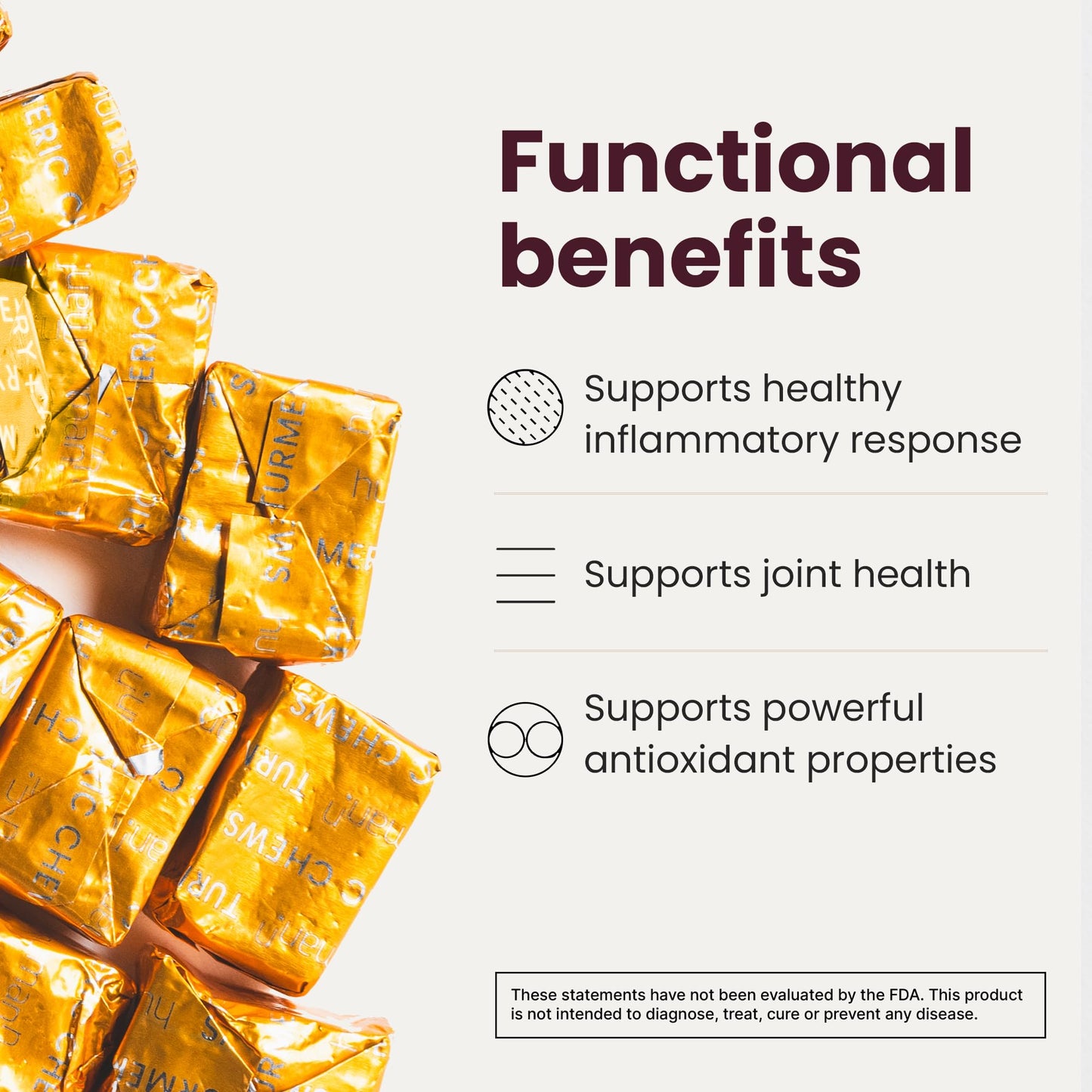 HumanN Turmeric Chews Supplement – Clinically Studied High Absorption Curcumin Complex - Orange Citrus Flavor – from SuperBeets Makers – Joint Health – 30 Count - Nirvana Guru