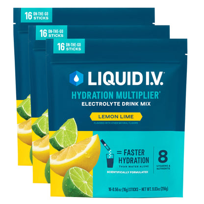Liquid I.V.® Hydration Multiplier - Passion Fruit | Electrolyte Powder Drink Mix | 3 Pack (48 Servings) - Nirvana Guru