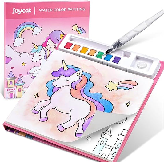 JoyCat Paint with Water Coloring Books for Toddlers, Watercolor Painting Sets for Kids Ages 3-5 4-8, Arts and Crafts Drawing Activities Toy Birthday Gift for Boys Girls (Magical Pony) nirvanaguru