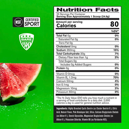 BARE PERFORMANCE NUTRITION, BPN G.1.M Go One More Sport, Endurance Training Fuel, Superior Carbohydrate & Electrolytes Powder Formula, Reduce Fatigue, Lemon Lime, 25 Servings